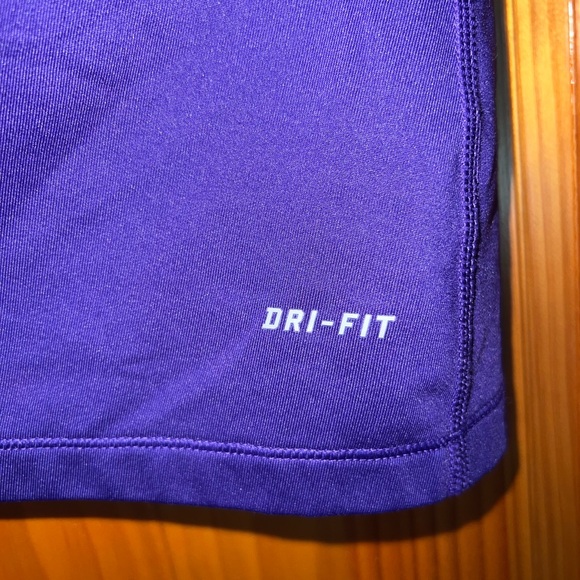 Nike Women's Purple and Black Long Sleeve Tee - Picture 3 of 5